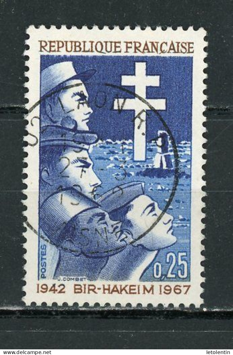 FRANCE - 25 ANS DE BIR-HAHEIM - N° Yvert 1532 Oblit Ronde De “LAON De 1968” - Used Stamps