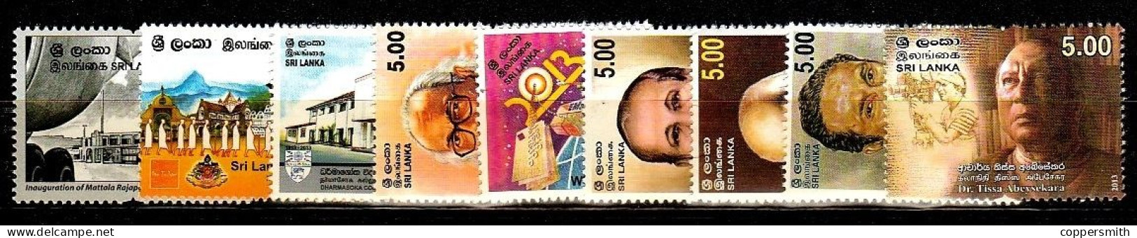 (0986-1016) Sri Lanka  Los 2013-3 ** / Mnh  Michel Ex 1946-1980 - Sri Lanka (Ceylan) (1948-...)