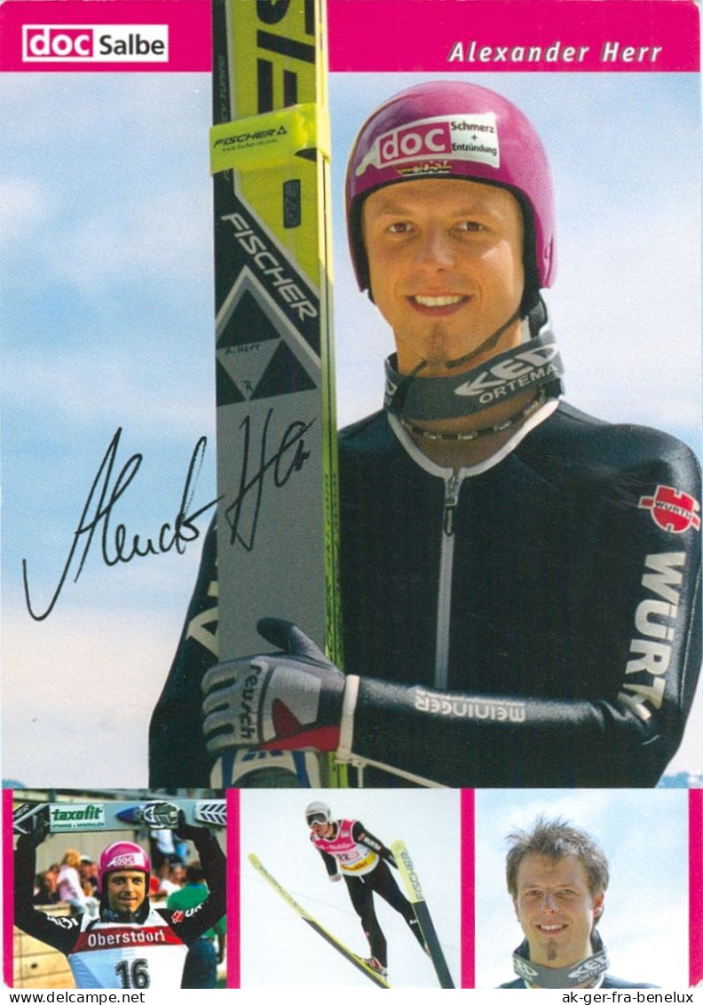 Autogramm AK Skispringer Alexander Herr Furtwangen Schonach Im Schwarzwald Rohrhardsberg DSV Olympia SC Freiburg - Autographes