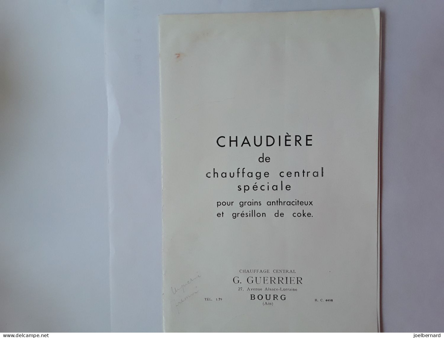 GUERRIER CHAUFFAGE CENTRAL BOURG-EN-BRESSE - Reclame