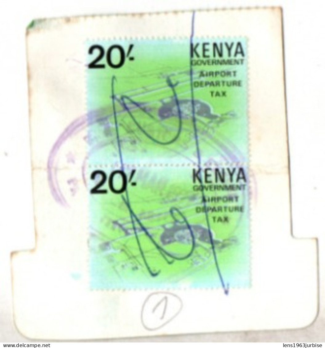 Sabena , Timbres Kenya - Billetes