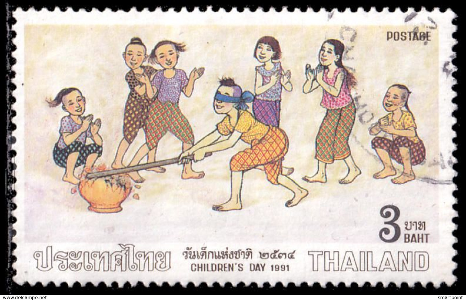 Thailand Stamp 1991 Children's Day 3 Baht - Used - Thaïlande