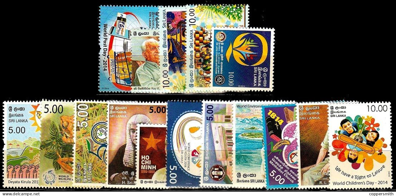 (1020-1043) Sri Lanka  Los 2014-2 ** / Mnh  Michel Ex 1984-2016 - Sri Lanka (Ceylan) (1948-...)