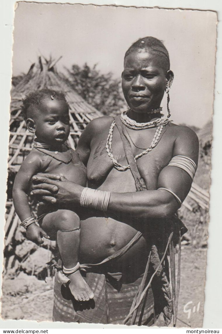 Guinée :  Femme Sein  Nue Et  Enfant  Bassari - Guinee