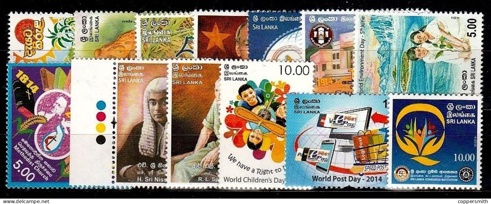 (1020-1043) Sri Lanka  Los 2014-3 ** / Mnh  Michel Ex 1984-2016 - Sri Lanka (Ceylon) (1948-...)