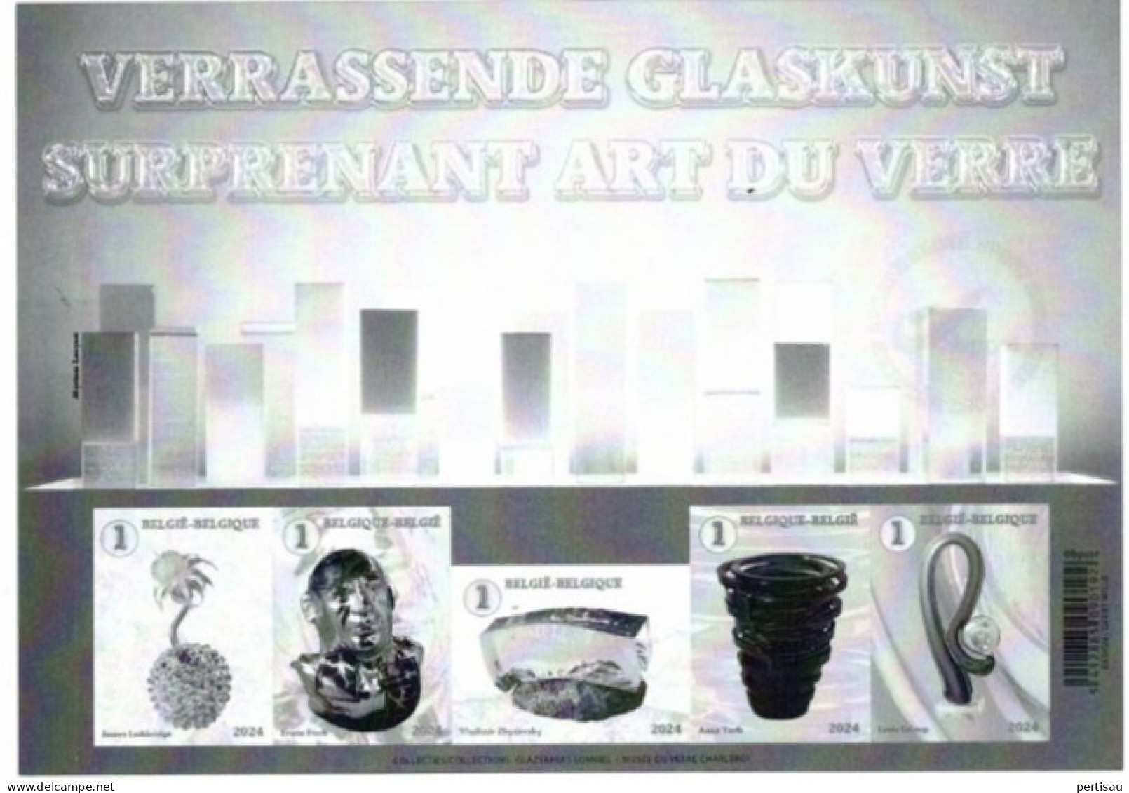 Glaskunst 2024 - Schwarz-weiß Kleinbögen [ZN & GC]