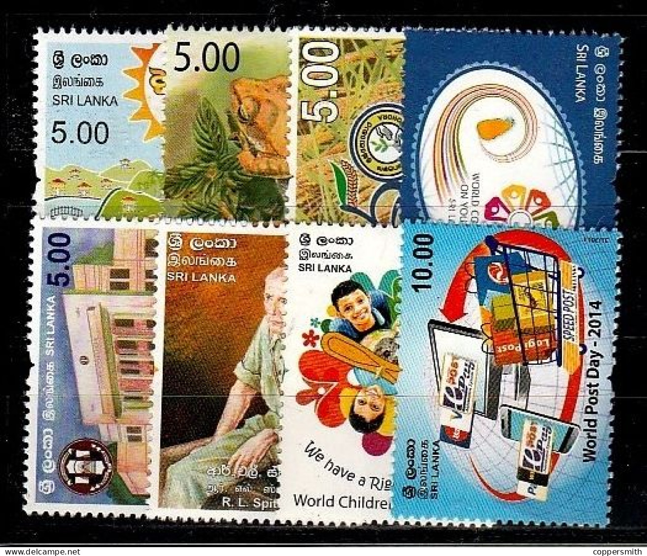 (1020-1039) Sri Lanka  Los 2014-4 ** / Mnh  Michel Ex 1984-2012 - Sri Lanka (Ceylon) (1948-...)