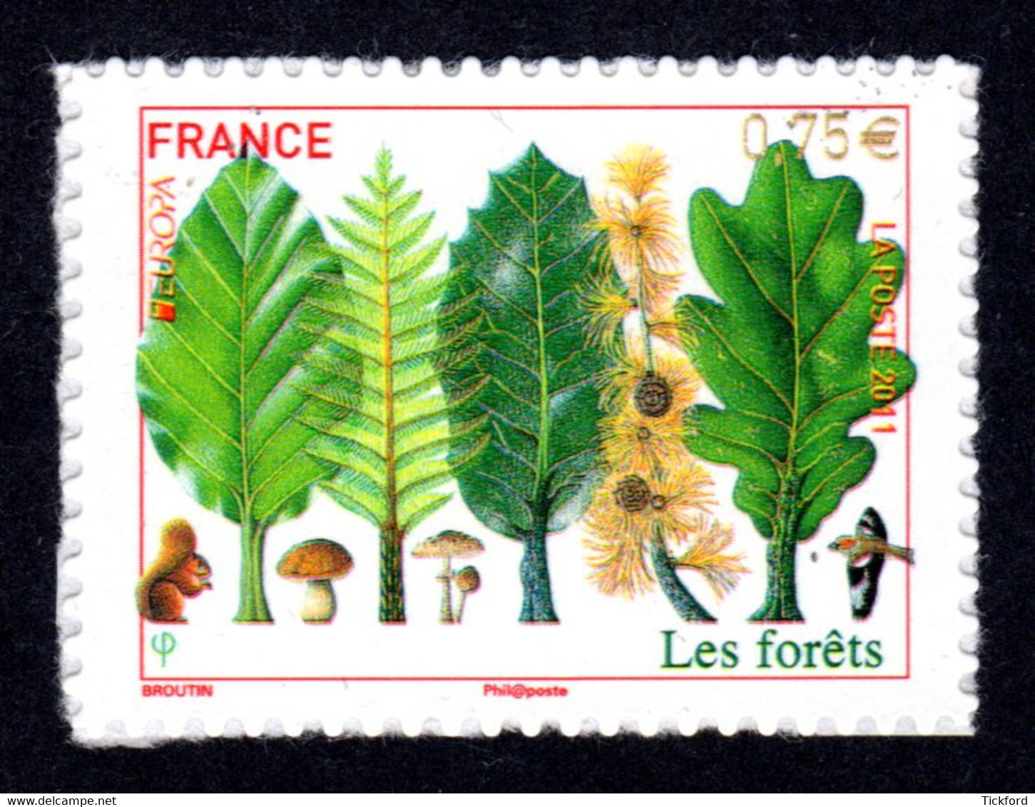 FRANCE 2011 - Autoadhésif Yvert N° 564 NEUF, Europa, Les Forêts - Altri & Non Classificati