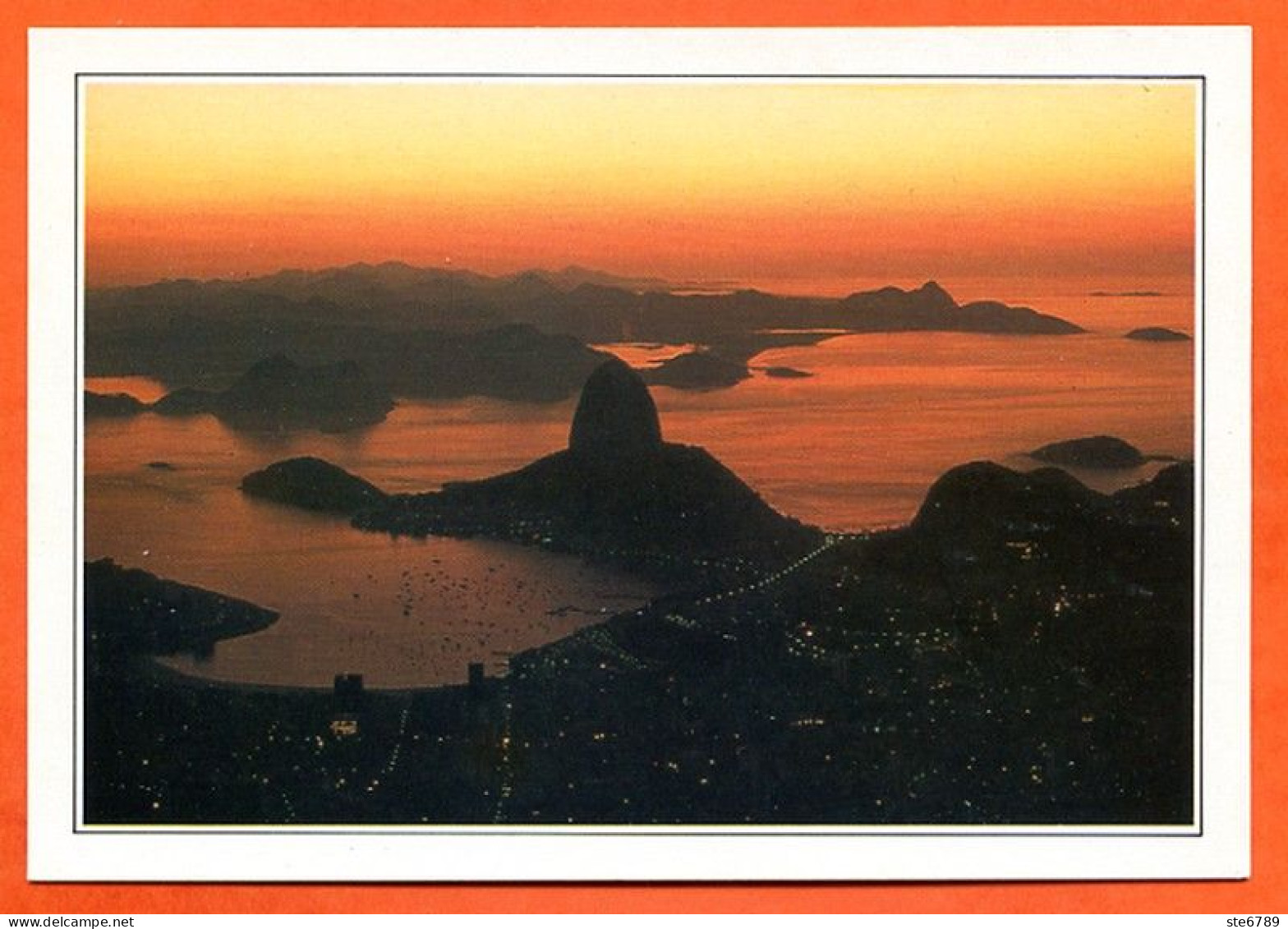 BRESIL Rio De Janeiro La Baie De Guanabara - Geografia