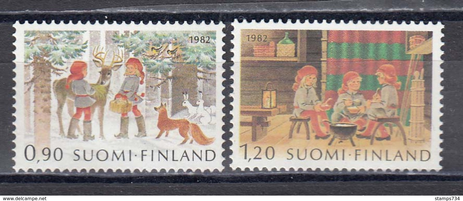 Finland 1982 - Christmas, Mi-Nr. 916/17, MNH** - Ongebruikt