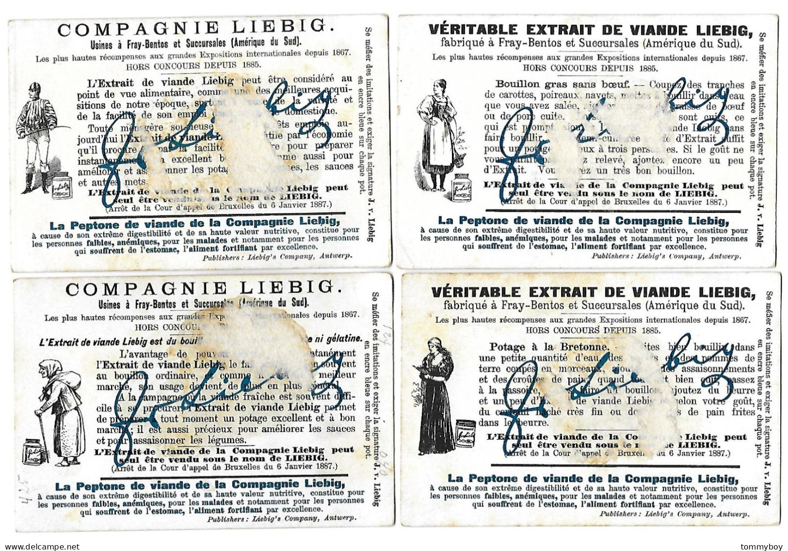 S 559, Liebig 6 Cards, Enigmes (lower Condition) - Liebig