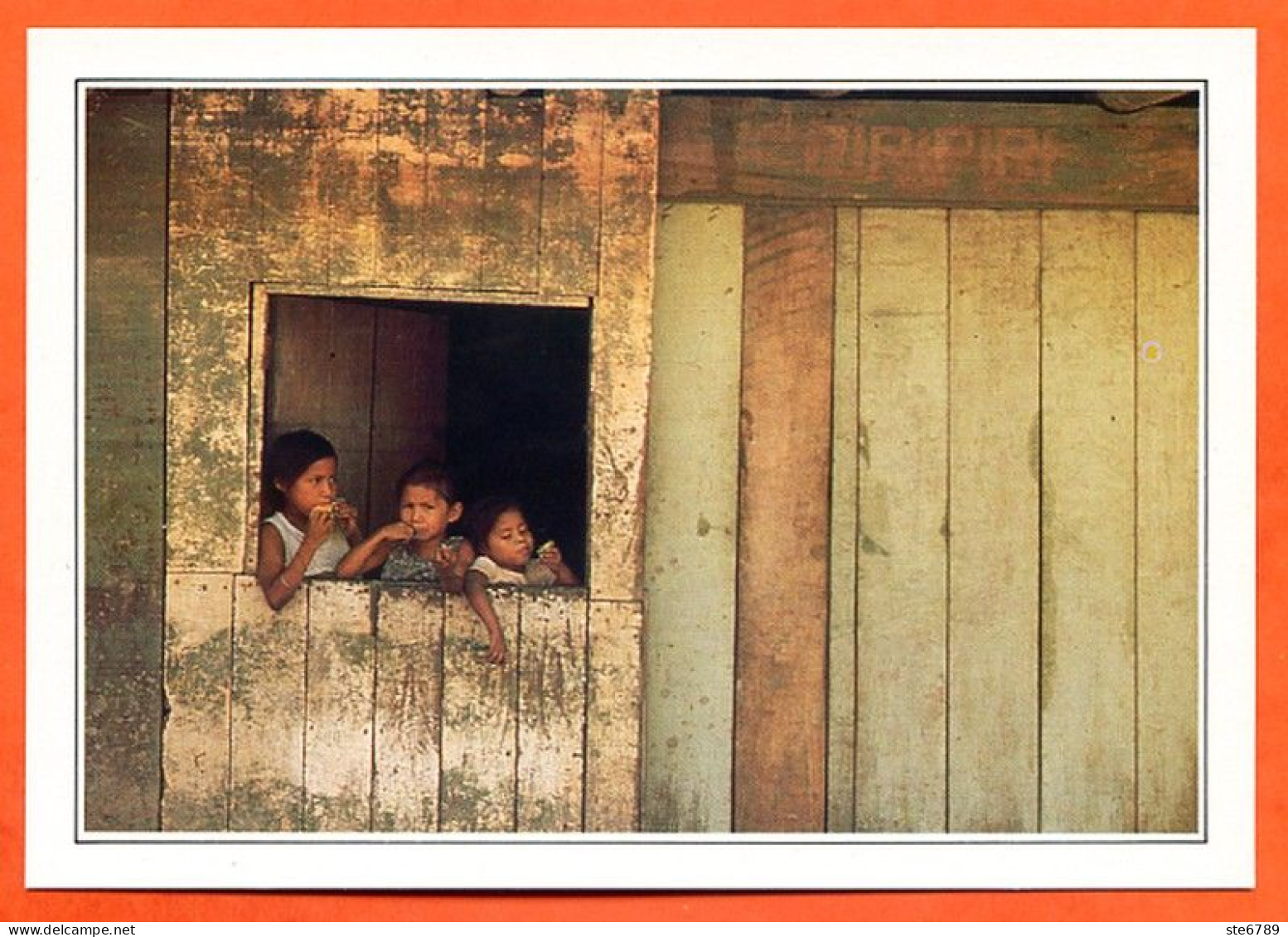 BRESIL Manaus Enfants Dans Une Cabane De Planches - Géographie