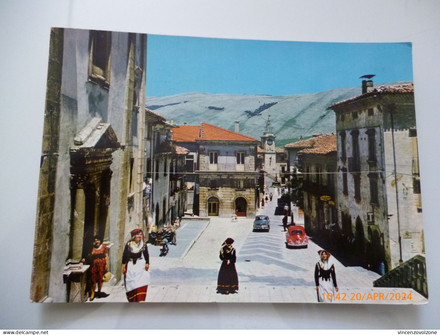 Cartolina Viaggiata "PESCOCOSTANZO  Via Vulpes" 1967 - L'Aquila