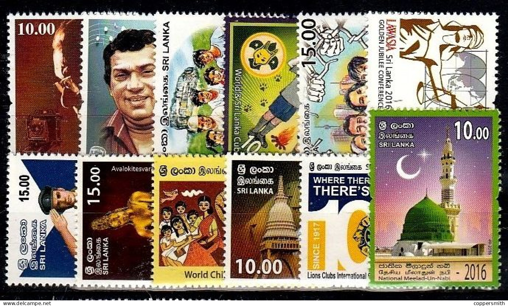 (1073-1119) Sri Lanka  Los 2016-5 ** / Mnh  Michel Ex 2059-2133 - Sri Lanka (Ceylan) (1948-...)