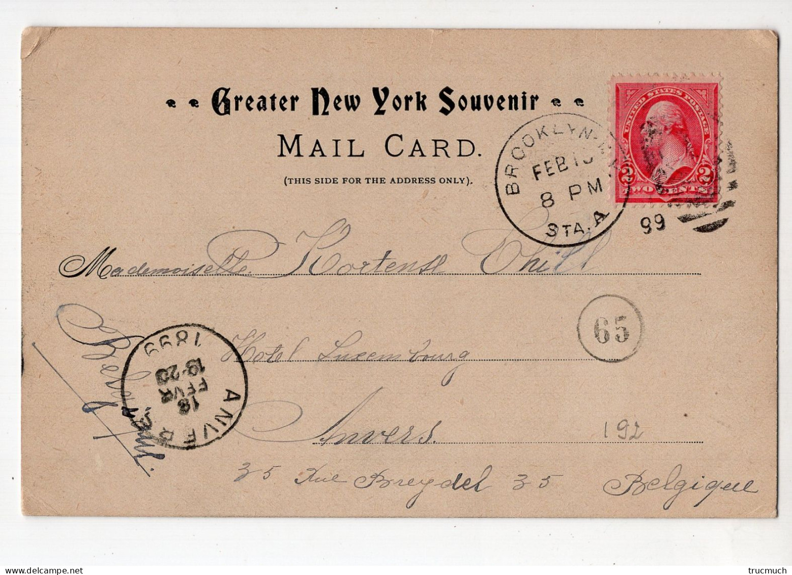 U.S.A. - NEW YORK - Greater Souvenir - Brooklyn Bridge *litho*1899* - Ponti E Gallerie