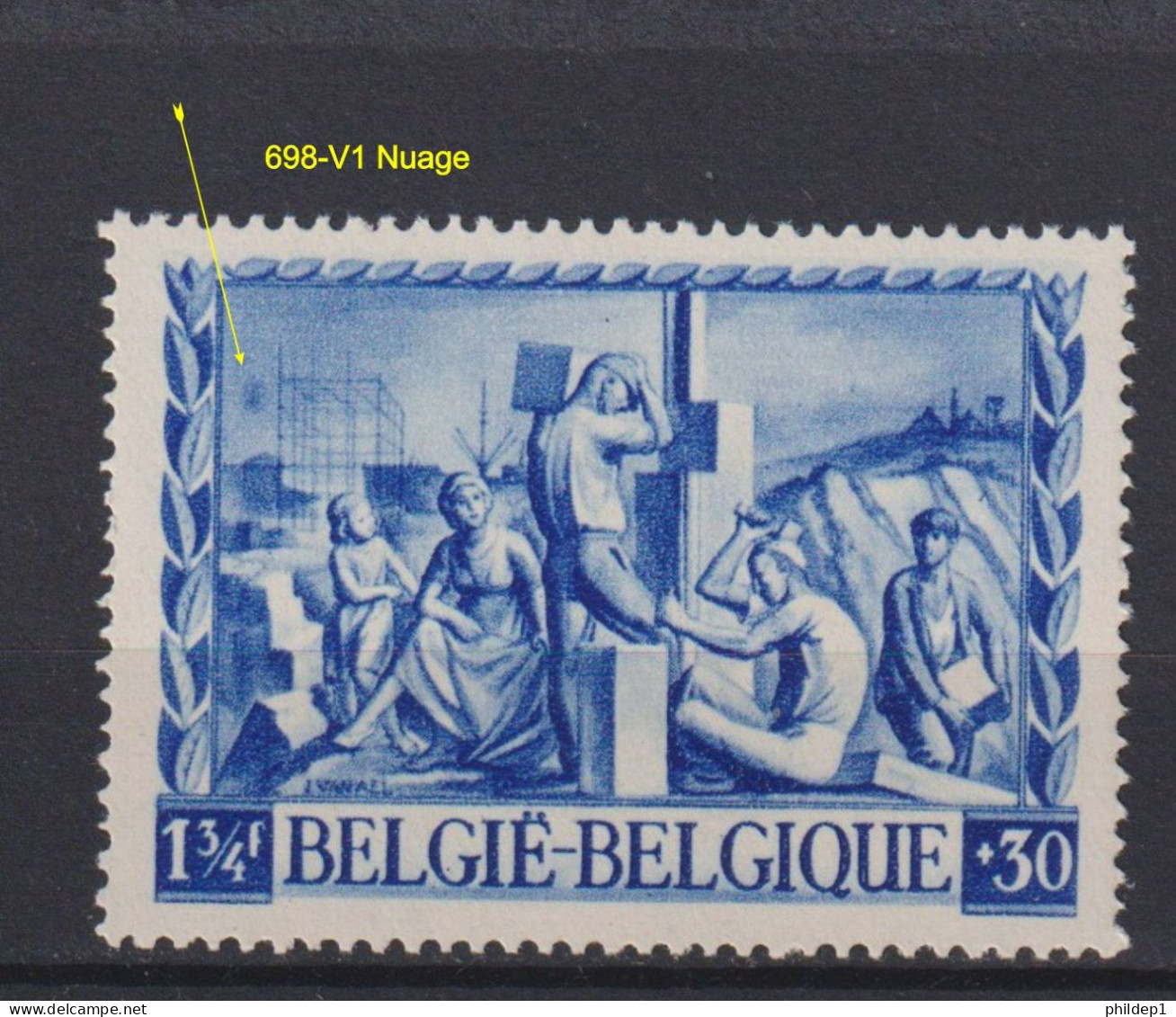 Belgique: COB N° 698-V1 Neuf, **, Sans Charnière. TB !!! - 1931-1960