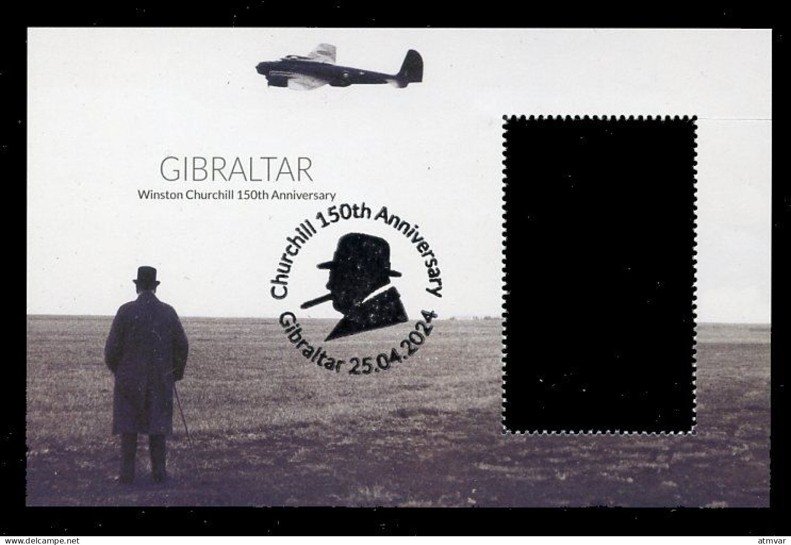 GIBRALTAR (2024) Carte Maximum Card - Winston S. Churchill 150th Anniversary - Gibilterra