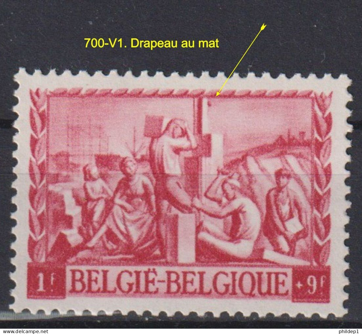 Belgique: COB N° 700-V1 Neuf, **, Sans Charnière. TB !!! - 1931-1960