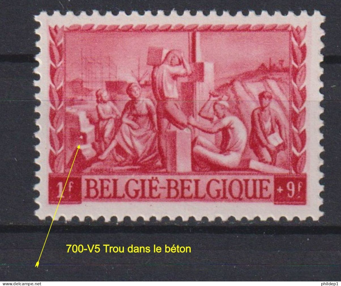 Belgique: COB N° 700-V5 Neuf, **, Sans Charnière. TB !!! - 1931-1960