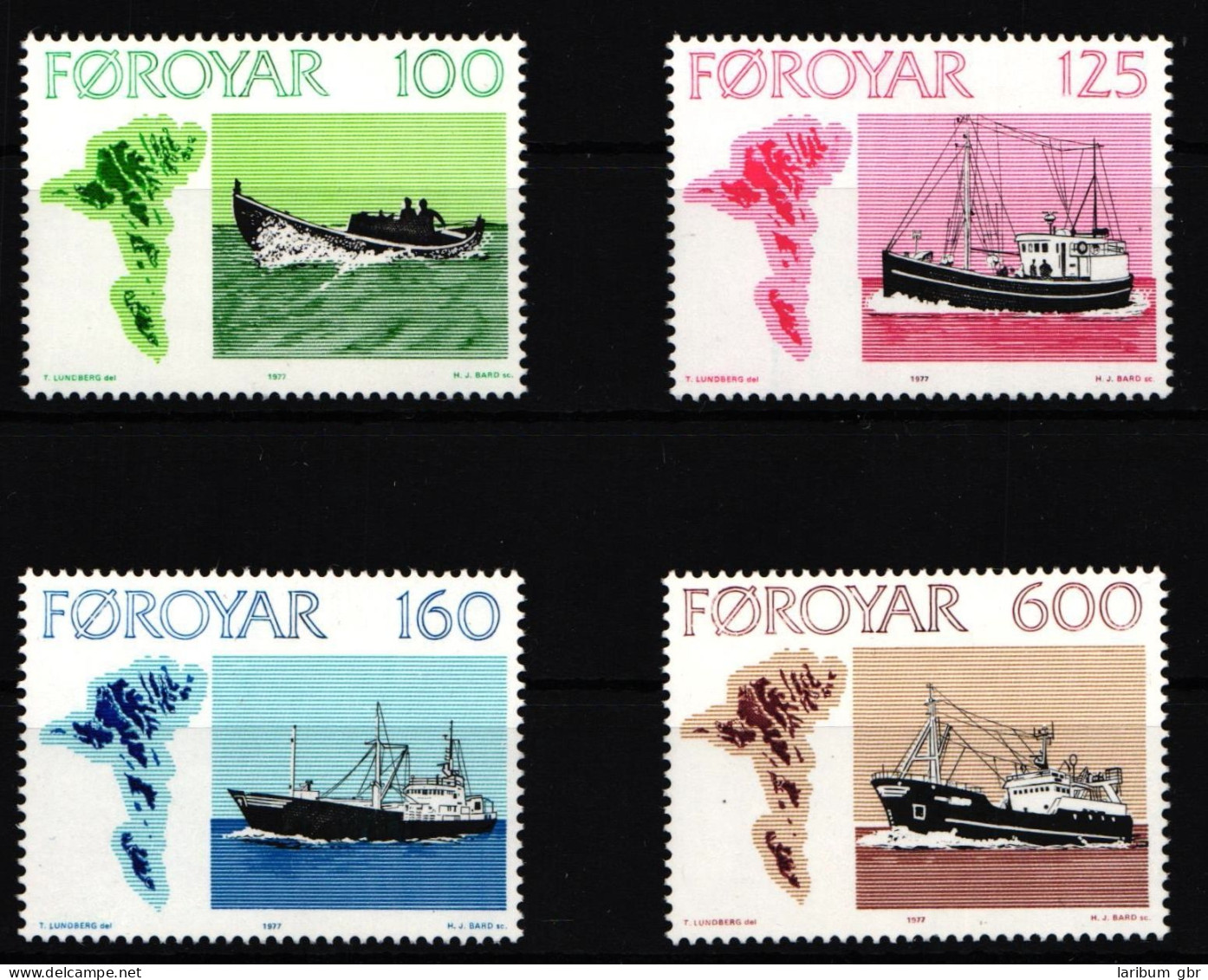 Färöer Inseln 24-27 Postfrisch #HV291 - Isole Faroer