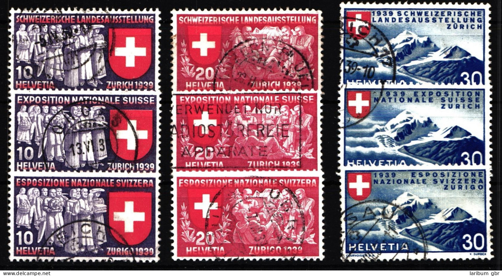 Schweiz 335-343 Gestempelt #HZ125 - Autres & Non Classés