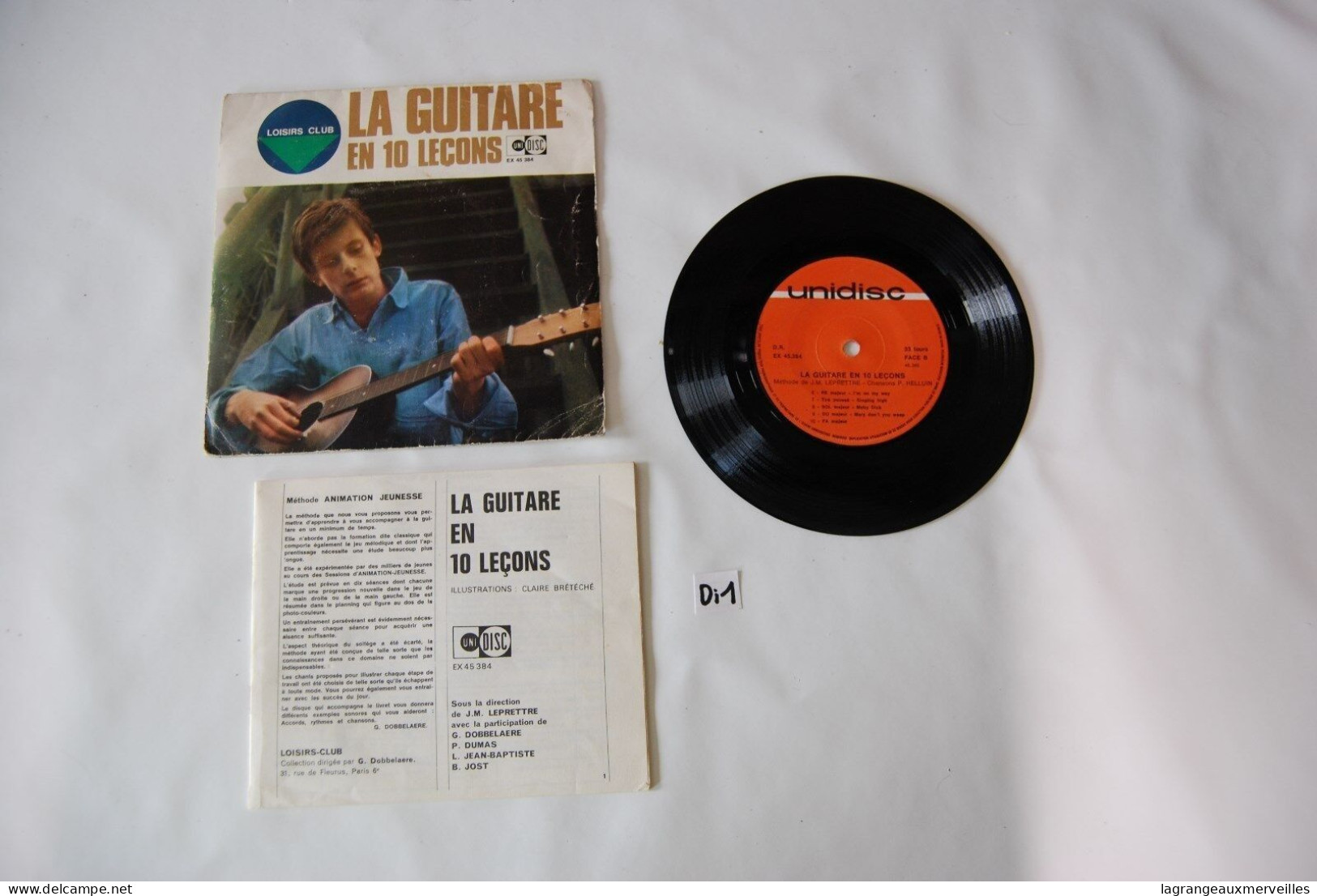 Di1- Vinyl 45 T - La Guitare En Dix Leçons - Andere - Franstalig