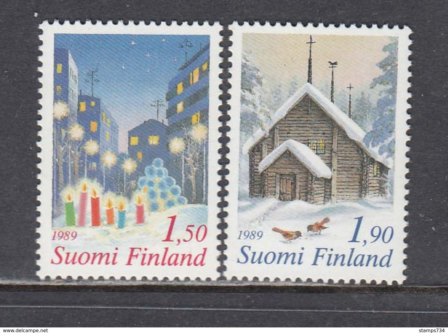 Finland 1989 - Christmas, Mi-Nr. 1096/97, MNH** - Ongebruikt