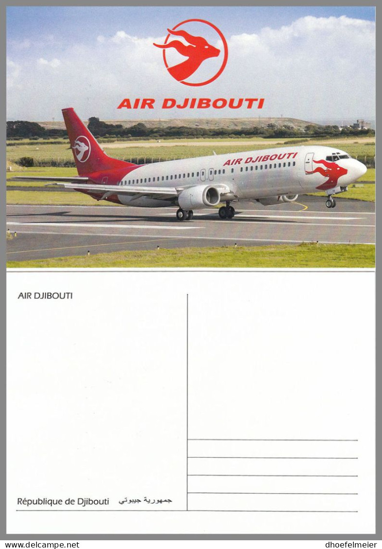 DJIBOUTI 2023 MNH Air Djibouti Boeing 737 PC2 – POSTCARD – DHQ2416 - Gibuti