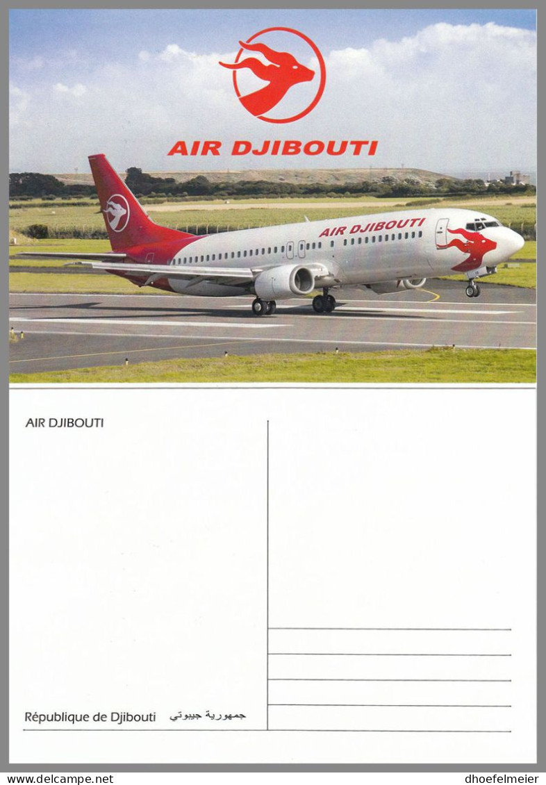 DJIBOUTI 2023 MNH Air Djibouti Boeing 737 PC2 – POSTCARD – DHQ2416 - Dschibuti