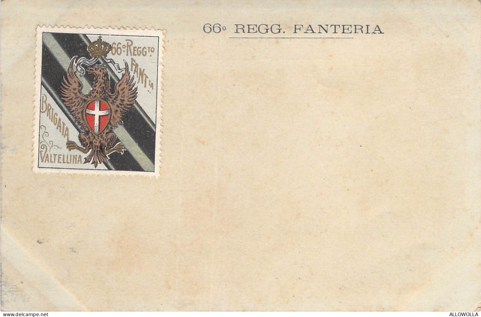 26728 " 66° REGGIMENTO FANTERIA-BRIGATA VALTELLINA " -CART. POST. NON SPED. - Régiments