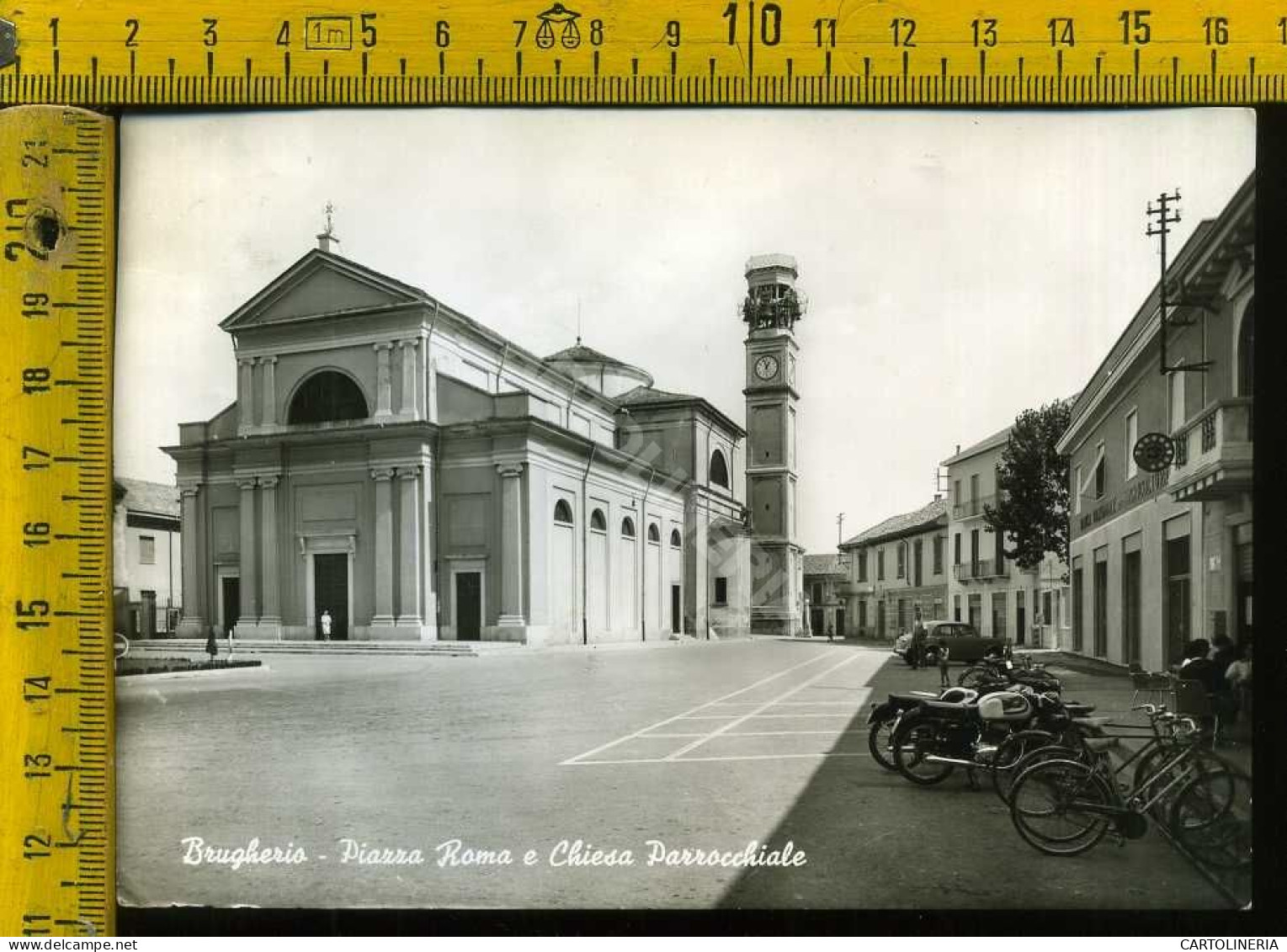 Monza Brugherio Piazza Roma E Chiesa Parrocchiale  - Monza