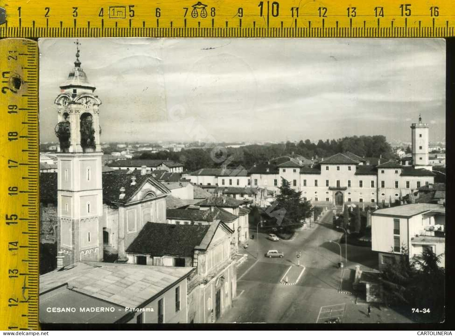 Monza Cesano Maderno Panorama (incollatura Sul Retro) - Monza