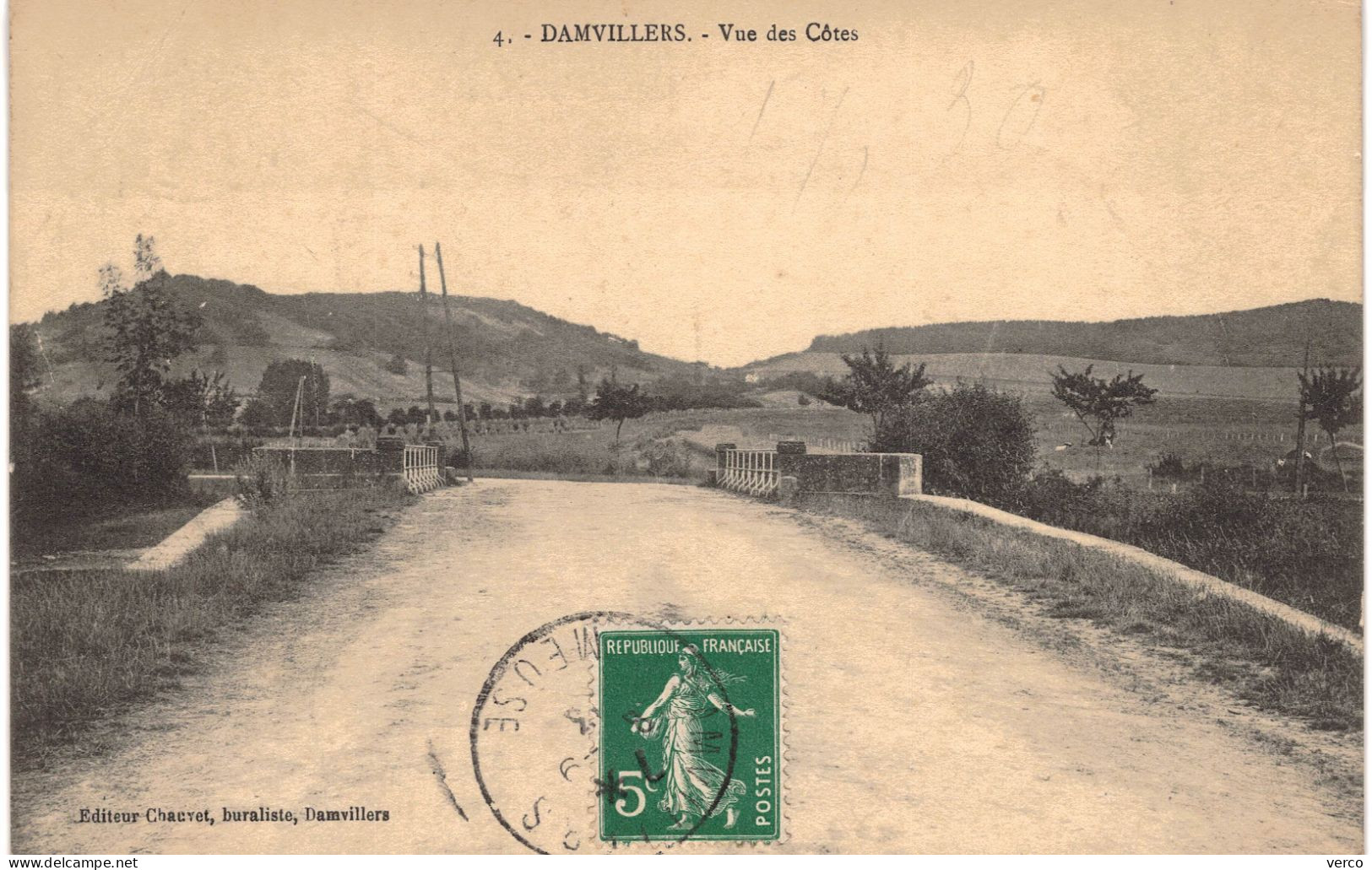 Carte POSTALE  Ancienne De  DAMVILLERS - Vue Des Côtes - Damvillers