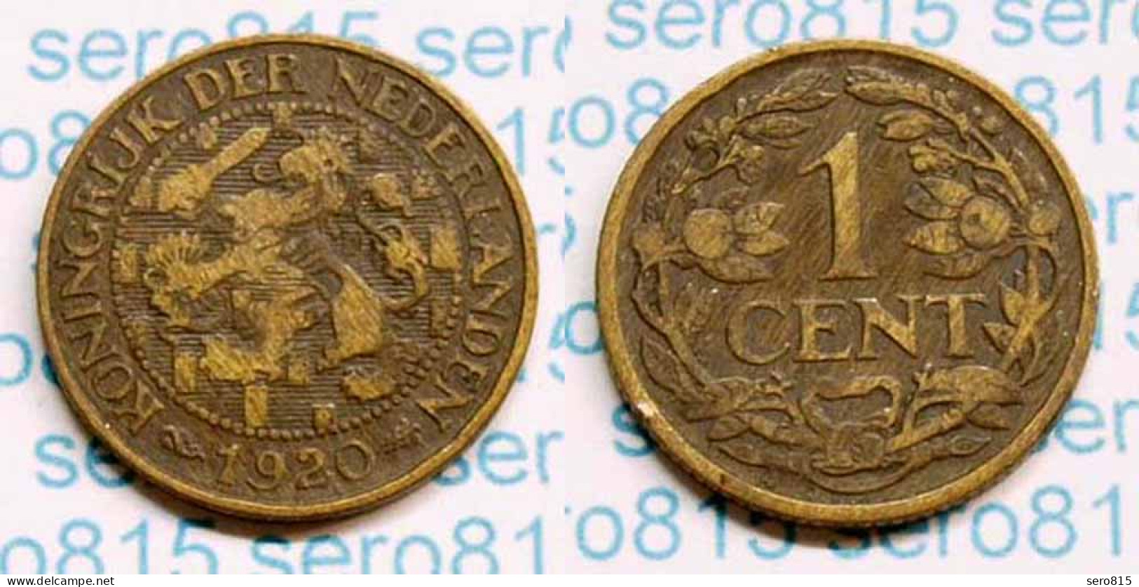 Niederlande NEDERLAND 1 Cent 1920 (b488 - Otros & Sin Clasificación