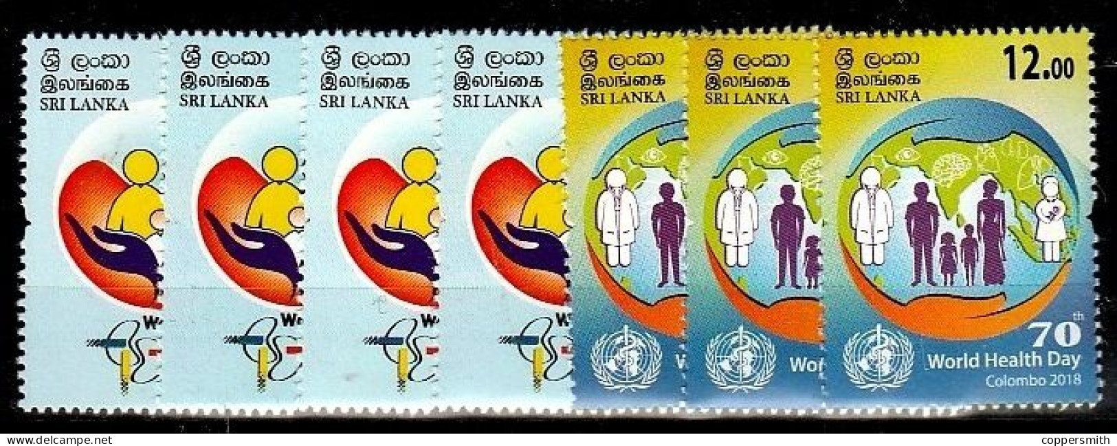 (1156-1159) Sri Lanka  Los 2018-2 ** / Mnh  Michel Ex 2195-2200 - Sri Lanka (Ceylan) (1948-...)