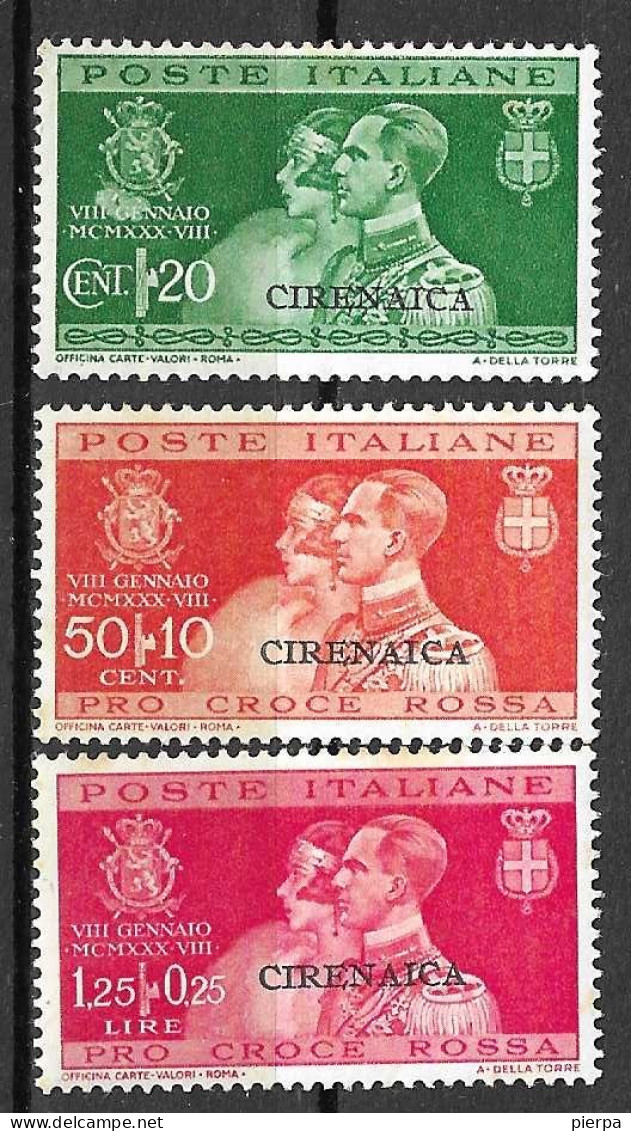 CIRENAICA - 1930 - MATRIMONIO PRINCIPE - SERIE 3 VALORI - MNH** (YVERT 59\61 -MICHEL  59/61 - SS 60\2 - Cirenaica