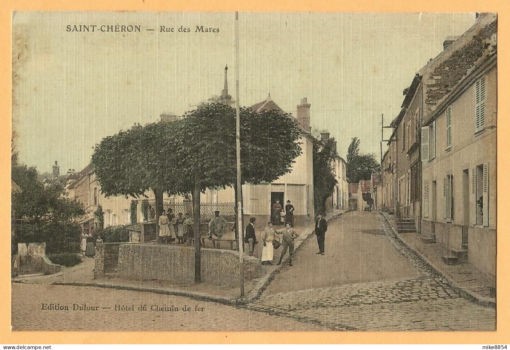 0050  CPA   SAINT-CHERON - Rue Des Mares - Animée ++++++ - Saint Cheron