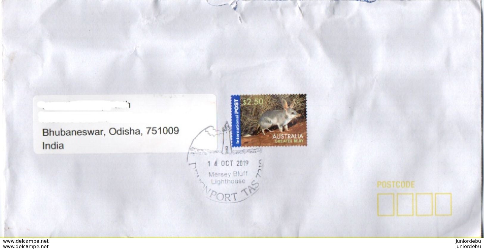 Australia - 2006 - Cover With Greater Bilby Stamp With Mersey Bluff Lighthouse Post Mark. ( OL 27/10/2019 ) - Marcofilia