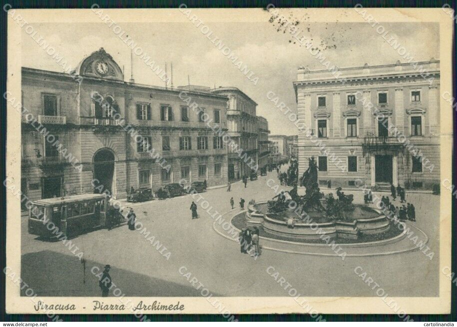 Siracusa Città Corriera STRAPPINO FG Cartolina ZKM7750 - Siracusa