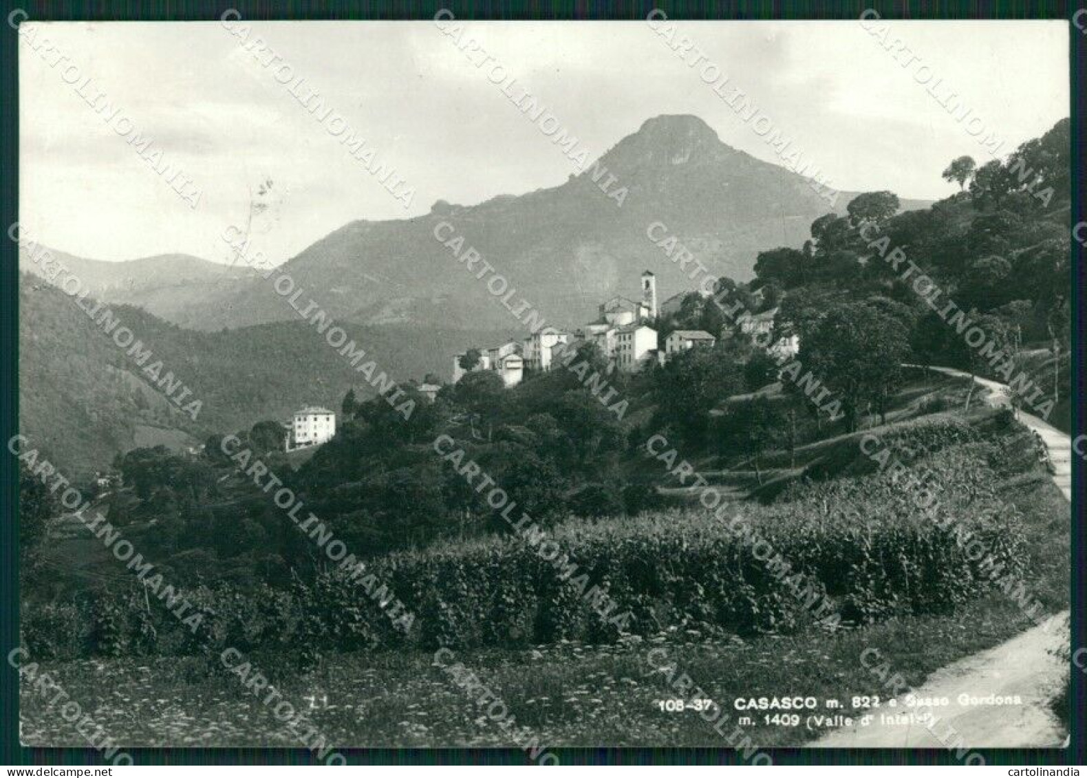 Como Casasco Valle D'Intelvi PIEGHINA Foto FG Cartolina KB3022 - Como