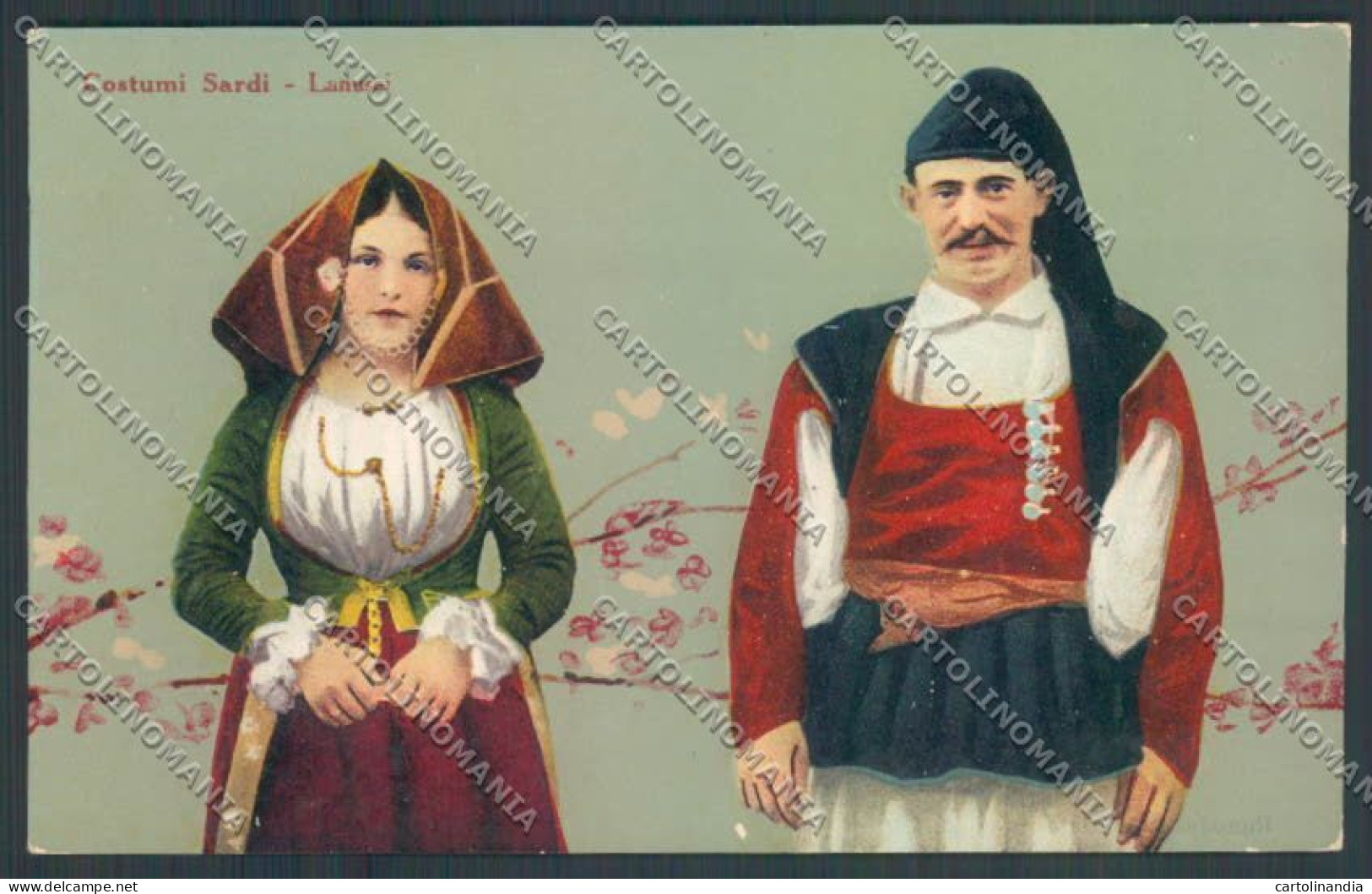 Nuoro Costumi Sardi Lanusei Cartolina ZG0475 - Nuoro