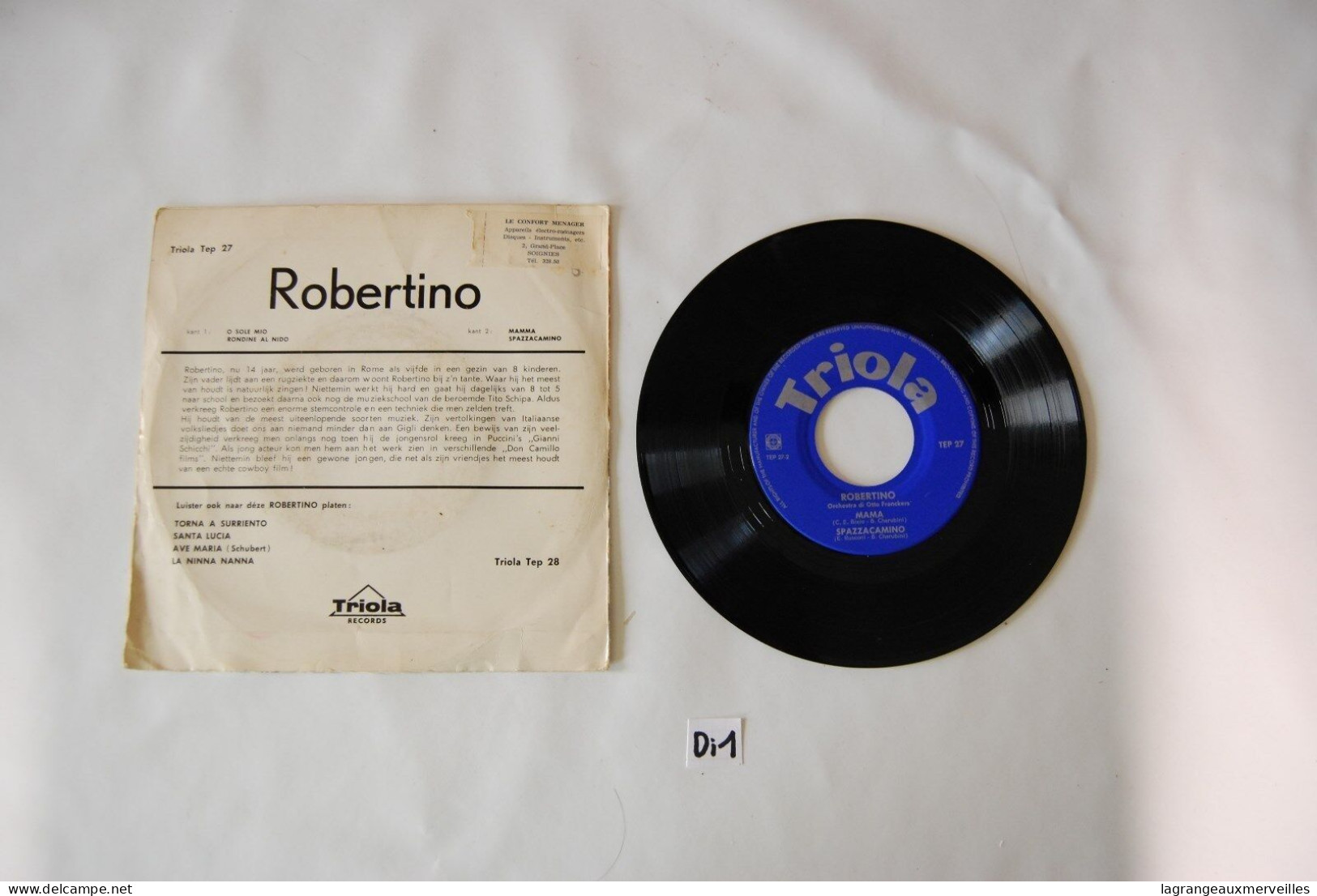 Di1- Vinyl 45 T - Robertino - Otros - Canción Italiana