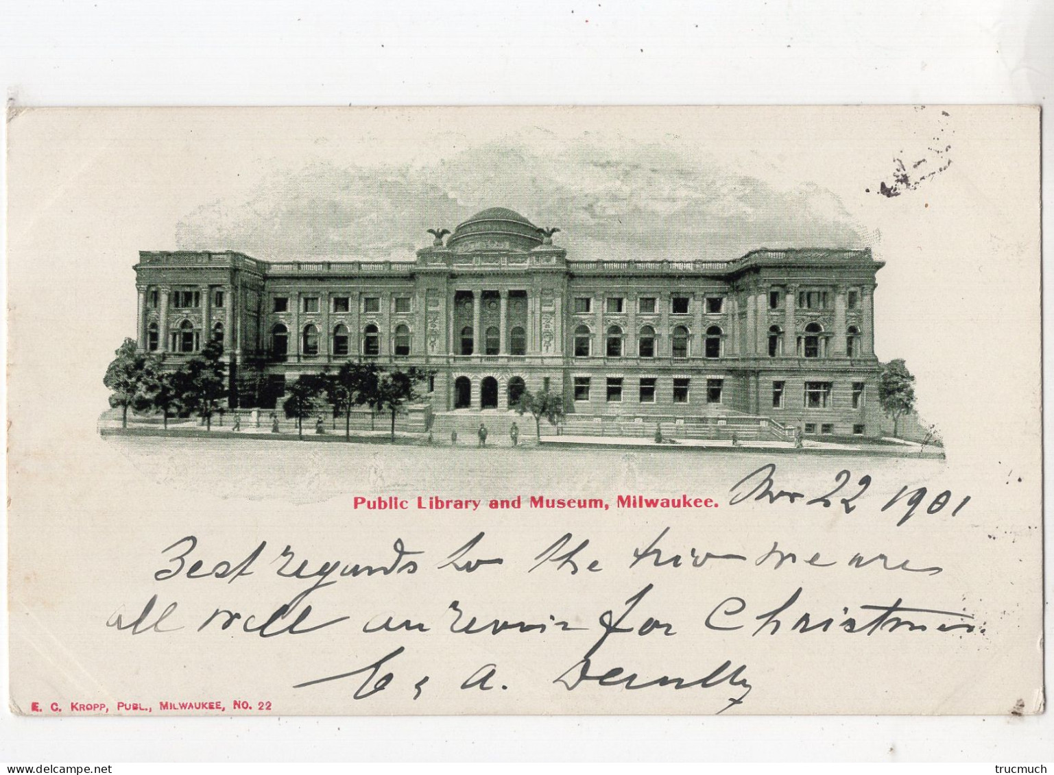 U.S.A. - WISCONSIN - MILWAUKEE - Public Library And Museum *1901* - Milwaukee