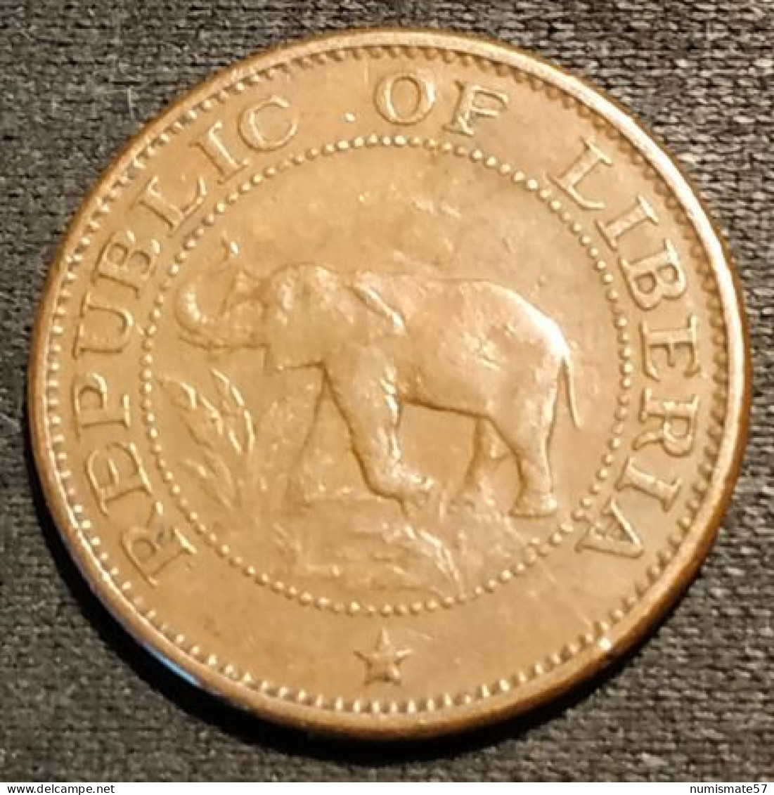 RARE - LIBERIA - 1 CENT 1960 - Eléphant - KM 13 - ( 500 000 Ex. ) - Liberia