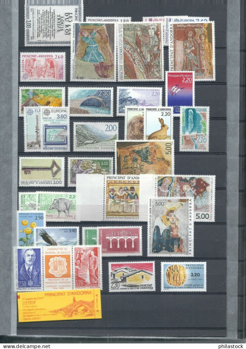 ANDORRE Petit Lot Timbres ** - Sammlungen