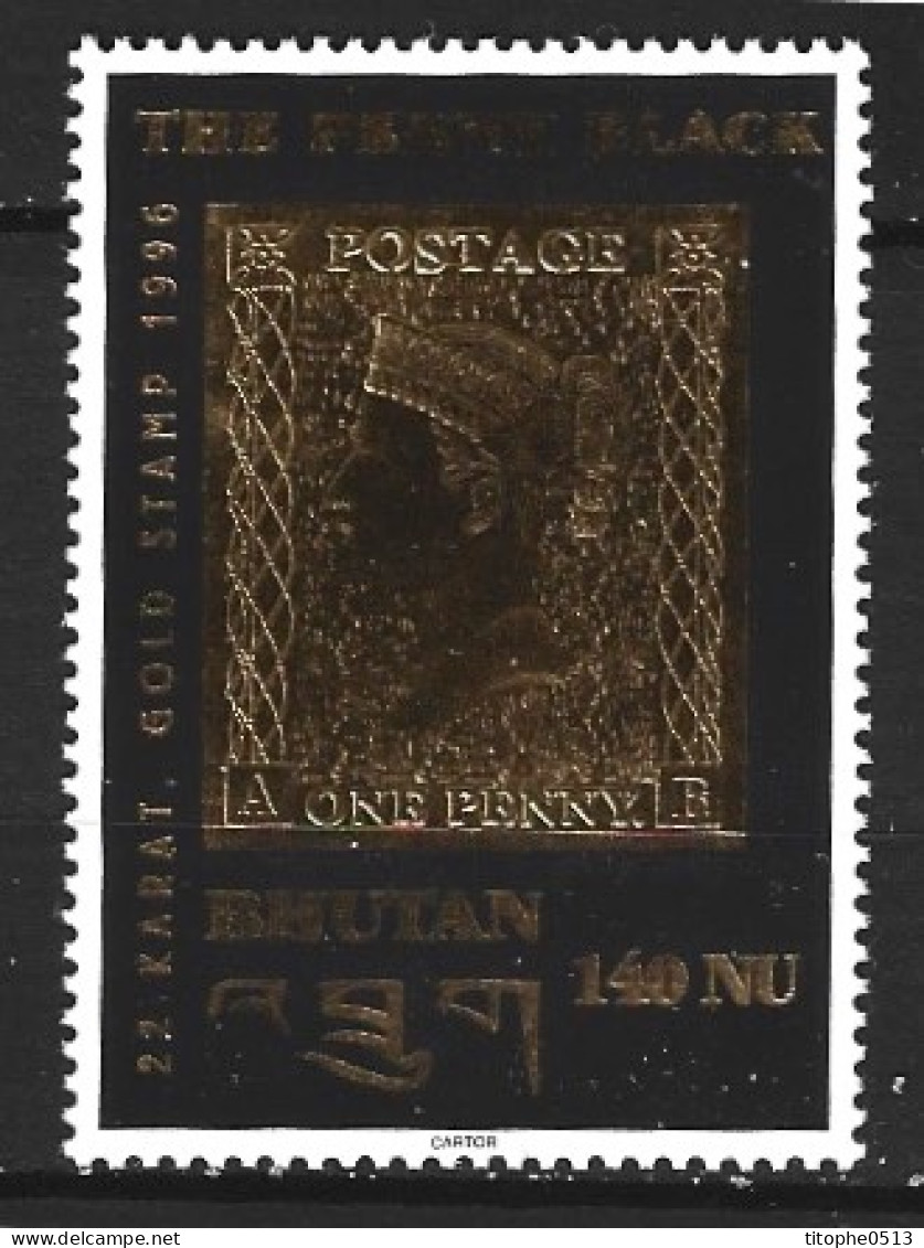 BHOUTAN. N°1129 De 1996. Penny Black. - Timbres Sur Timbres