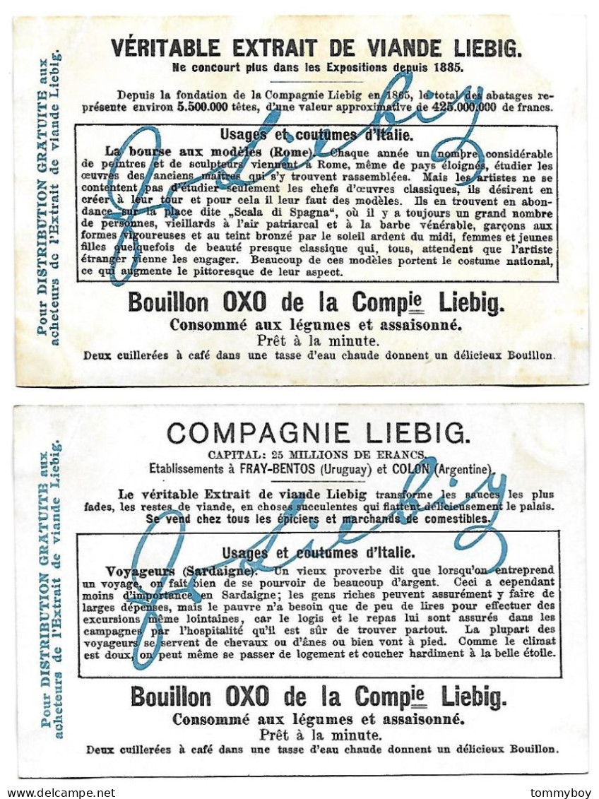 S 911, Liebig 6 Cards, Scènes D'Italie (spots On Backsites) - Liebig