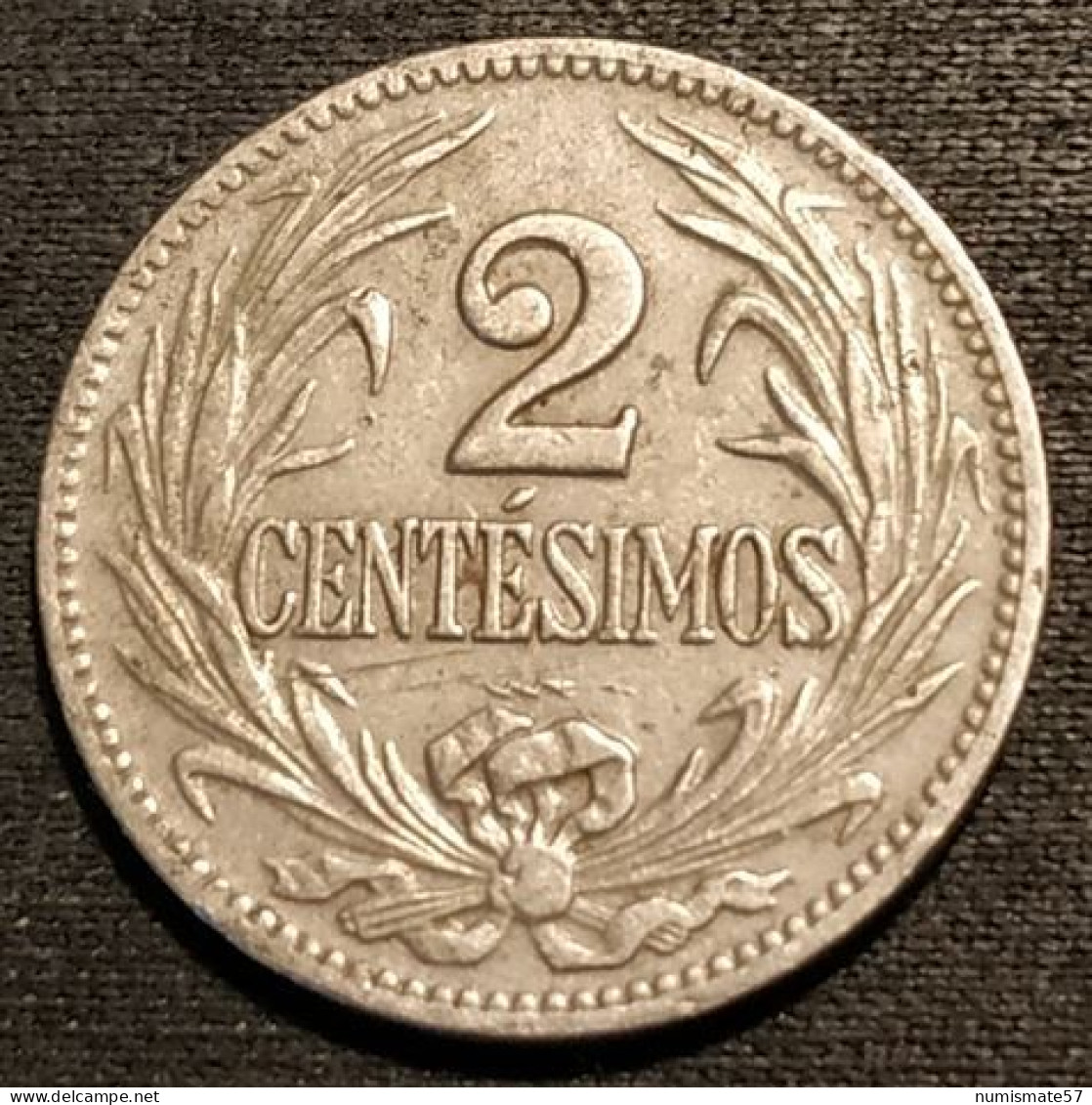 URUGUAY - 2 CENTESIMOS 1924 - KM 20 - Uruguay