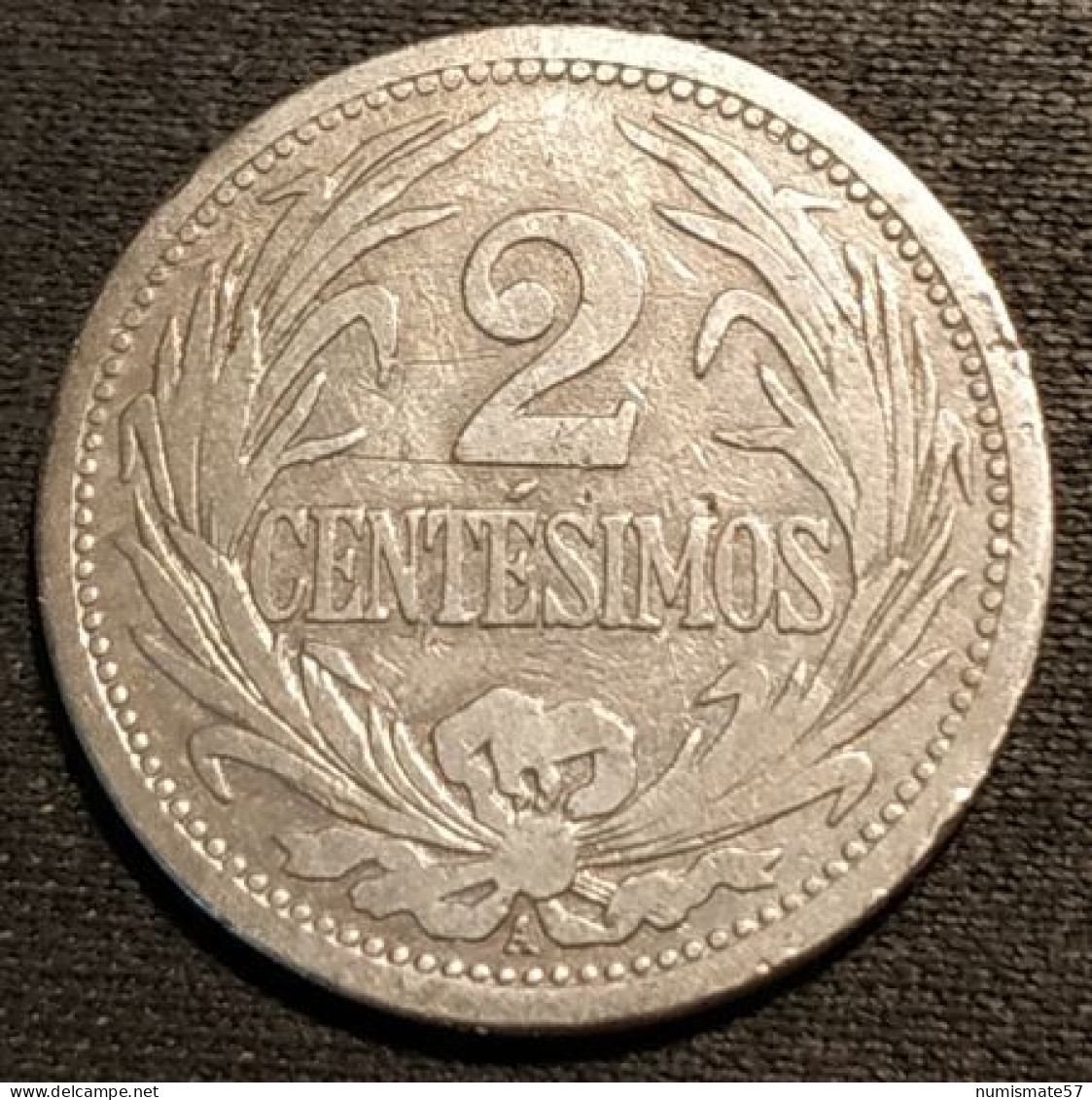 URUGUAY - 2 CENTESIMOS 1909 - KM 20 - Uruguay