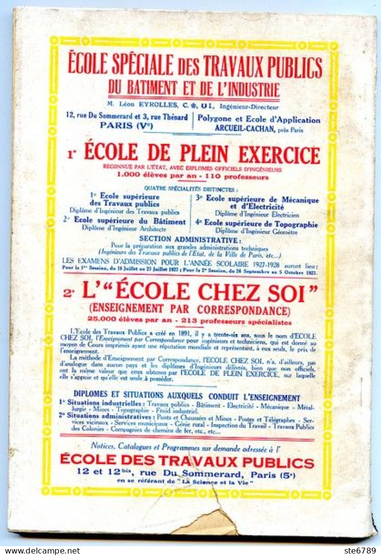 LA SCIENCE ET LA VIE 1927 N° 118 Avril - 1900 - 1949